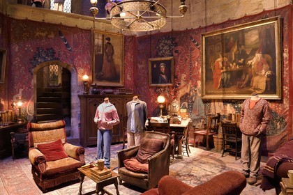 United Kingdom, Hertfordshire, Leavesden, Leavesden Film Studios, Harry Potter Studio Tour London, the scene of the eight Harry Potter movies' making of, Gryffindor common room