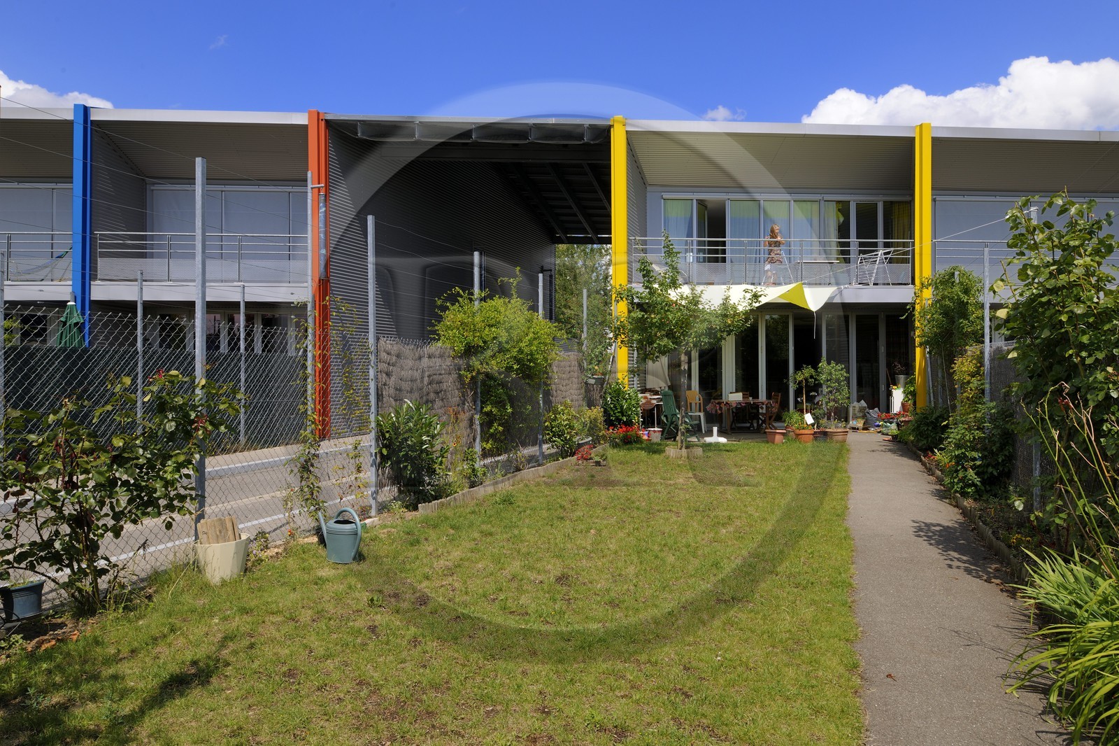 France, Haut-Rhin (68), Mulhouse, la Cité Manifeste de la Somco (Société mulhousienne des Cités ouvrières), habitation dessiné par Jean Nouvel