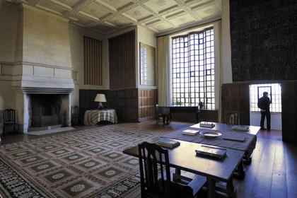 France, Seine-Maritime (76), Varengeville-sur-Mer, manoir du domaine Le Bois des Moutiers, le grand salon