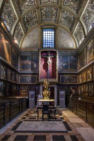 Portugal, Lisbon, Bairro Alto, Saint-Roch church (Igreja de Sao Roque) from the 16th century, the sacristy