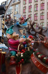 France, Nord, Lille, Christmas market on the Grand Place