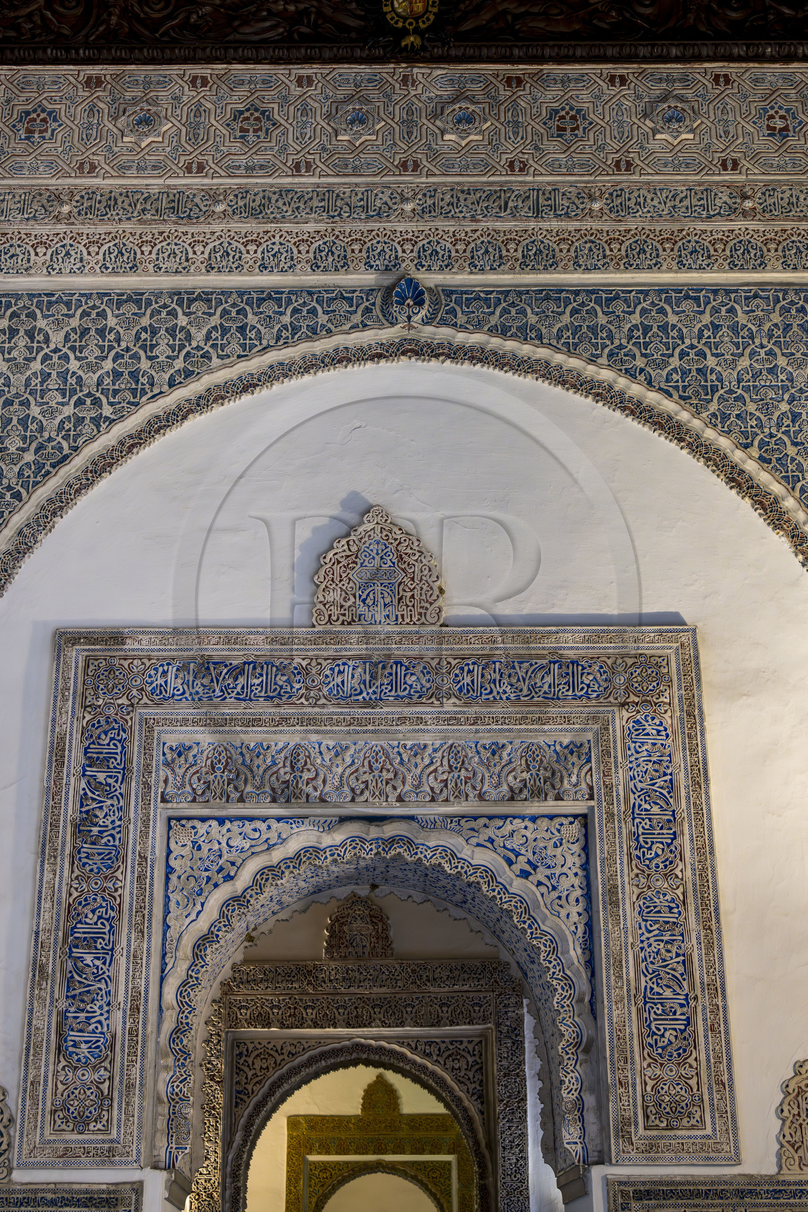 Espagne, Andalousie, Séville, Alcazar de Séville (Reales Alcazares de Sevilla), classé Patrimoine Mondial de l'UNESCO, Palais mudéjar ou de Pierre Ier