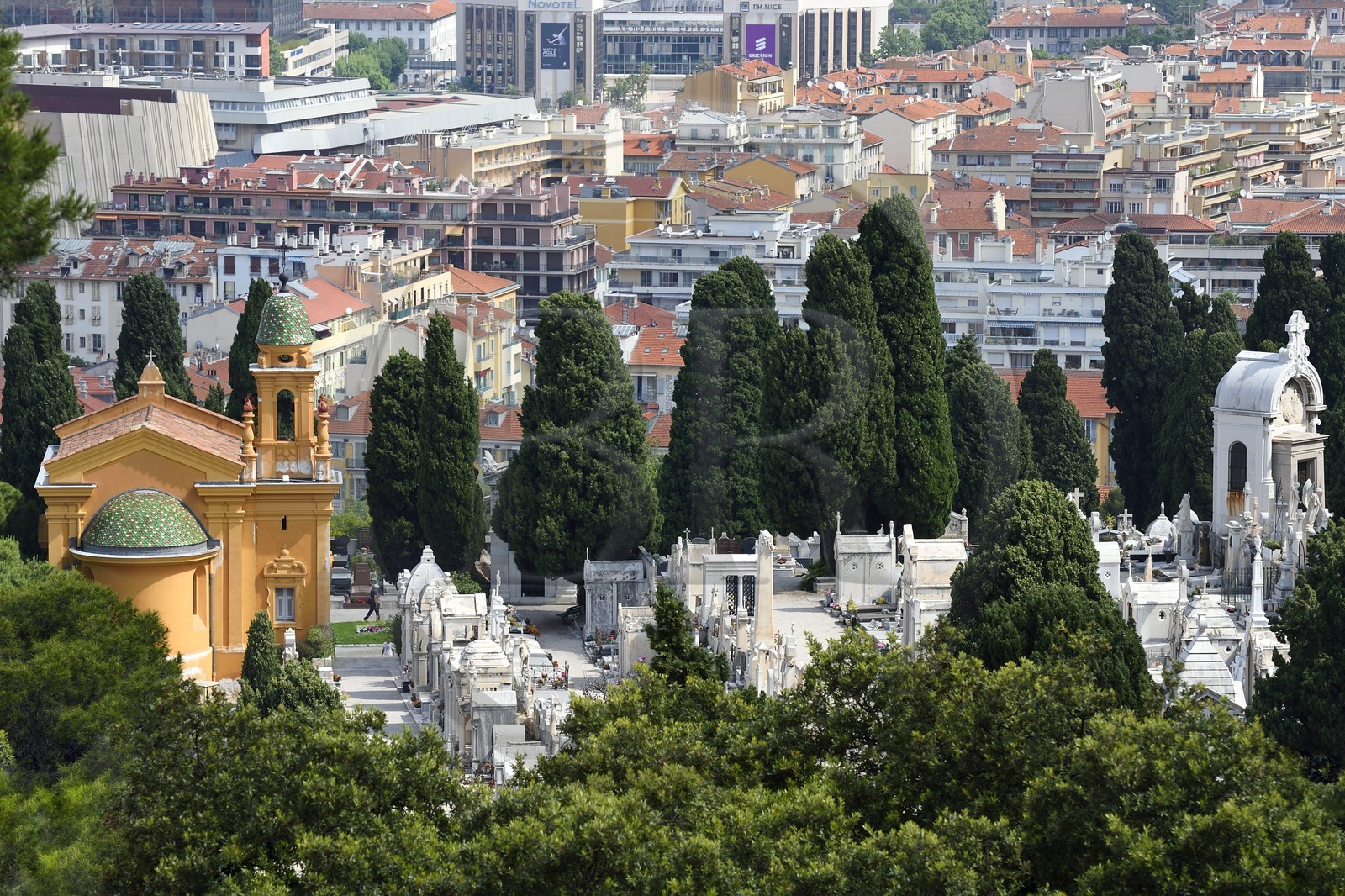 France, Alpes-Maritimes (06), Nice, le cimetière du chateau