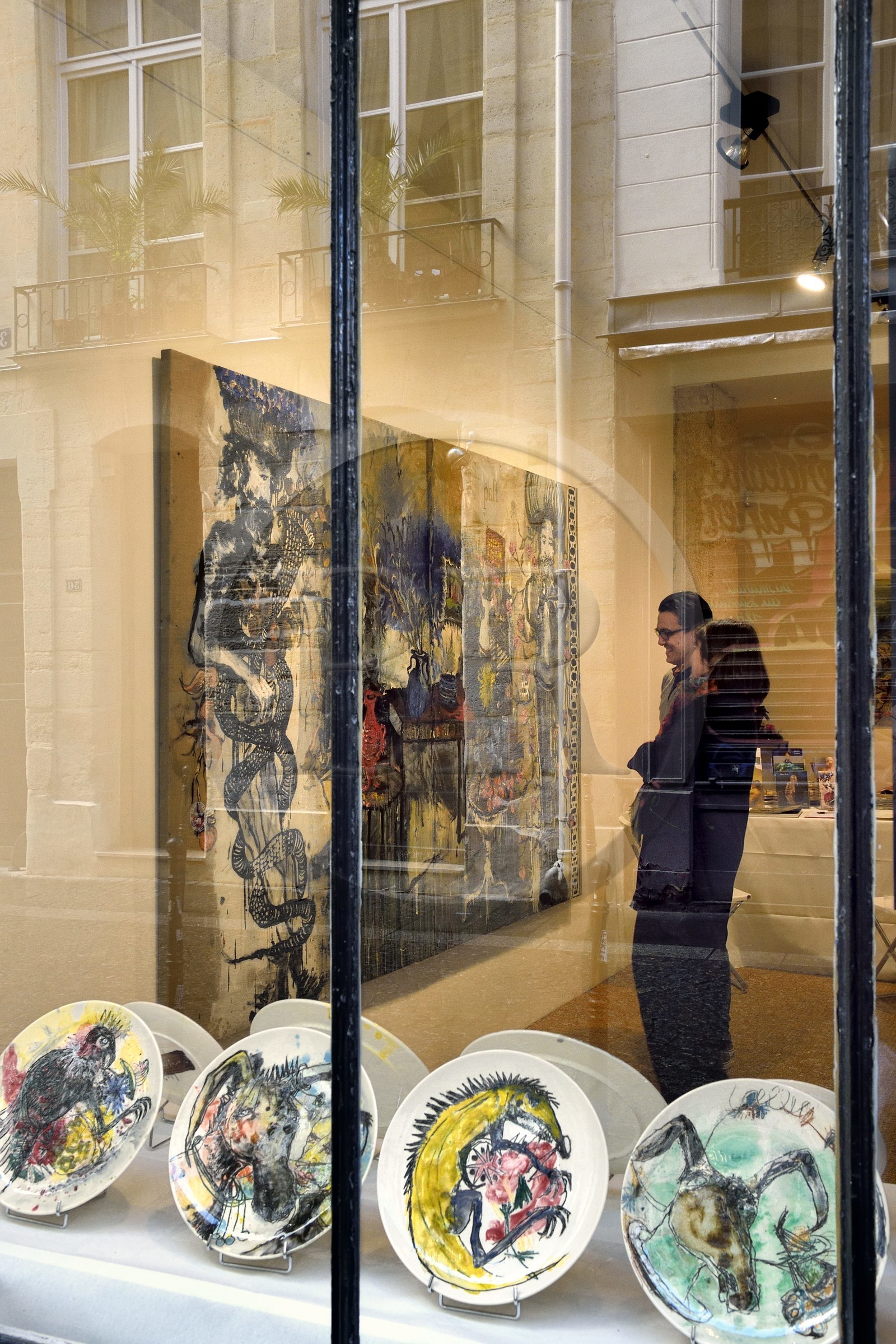 France, Paris, Galerie Schwab Beaubourg, galerie d'Art contemporain, exposition de l'artiste Emmanuelle Renard