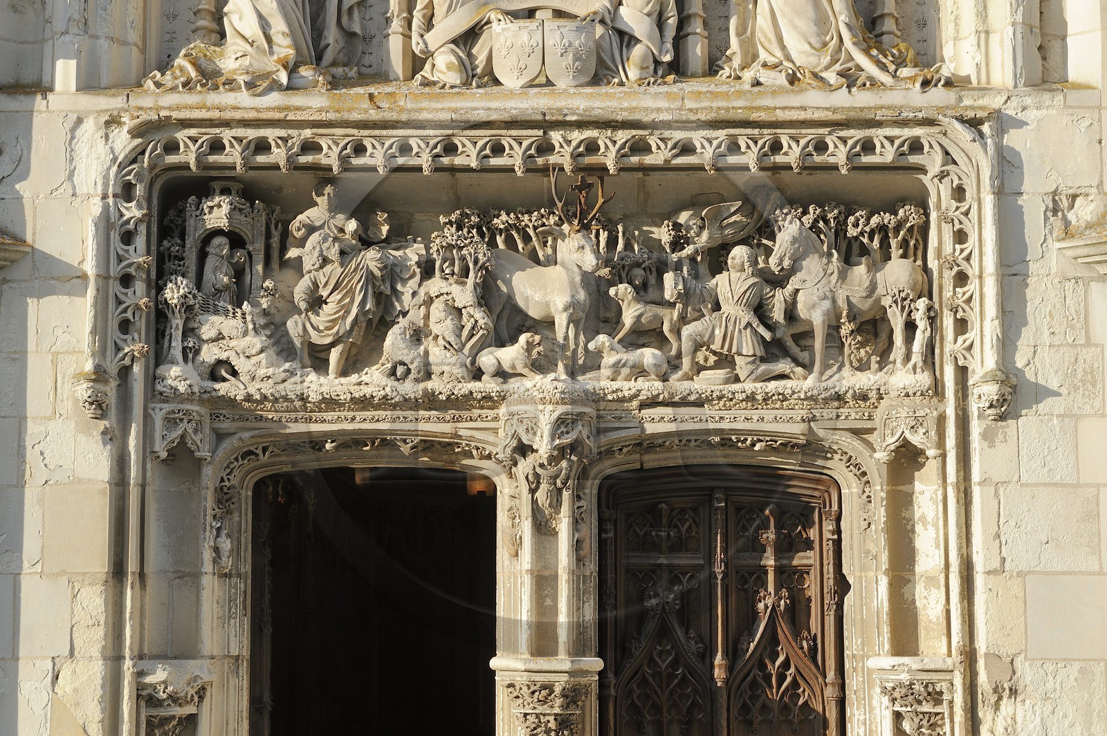 France, Indre et Loire, Amboise, Loire Valley listed as World Heritage by UNESCO, Chapel of Saint-Hubert built between 1491 and 1496