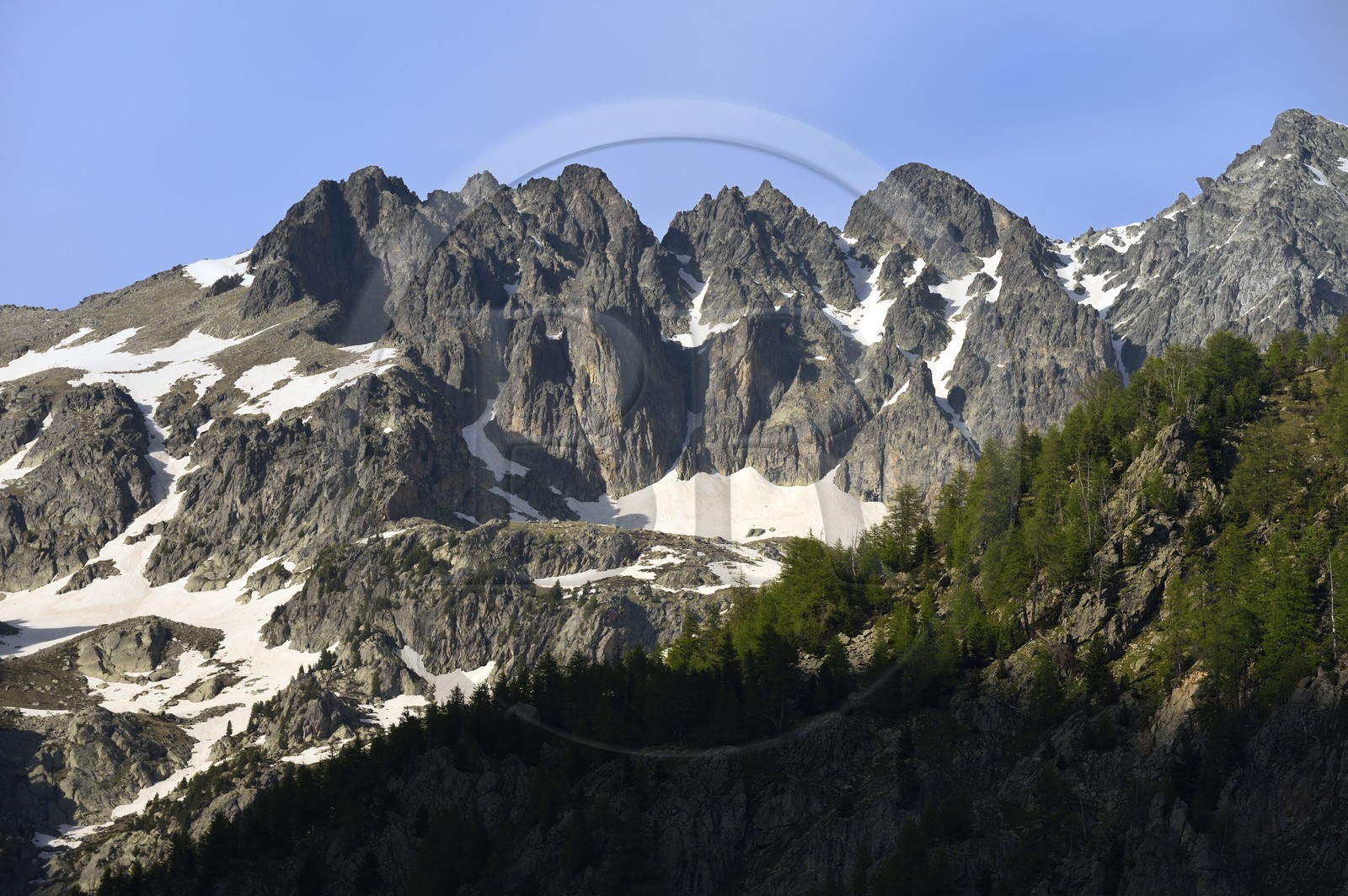 France, Alpes-Maritimes (06), parc national du Mercantour, Haute-Vésubie, vallon de la Gordolasque, le Grand Capelet (2935m)