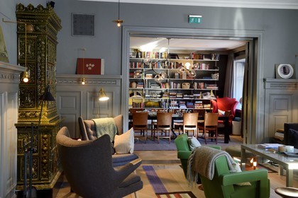 Suède, Stockholm, Hotel Ett Hem, le salon