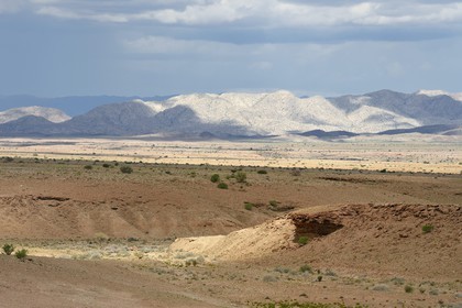 Namibie, région de Khomas, désert du Namib en bordure du Gamsberg Nature Reserve à l'ouest et du parc national Namib Naukluft à l'Est