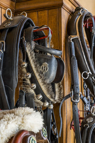 France, Vendée (85), La Roche-sur-Yon, sellerie d'honneur du Haras de la Vendée ancien haras national conçu par Joseph Mallet (1846)