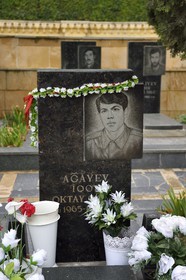 Azerbaïdjan, Bakou, Allée des Martyrs, mémorial des victimes de la guerre du Haut-Karabagh contre l'Arménie