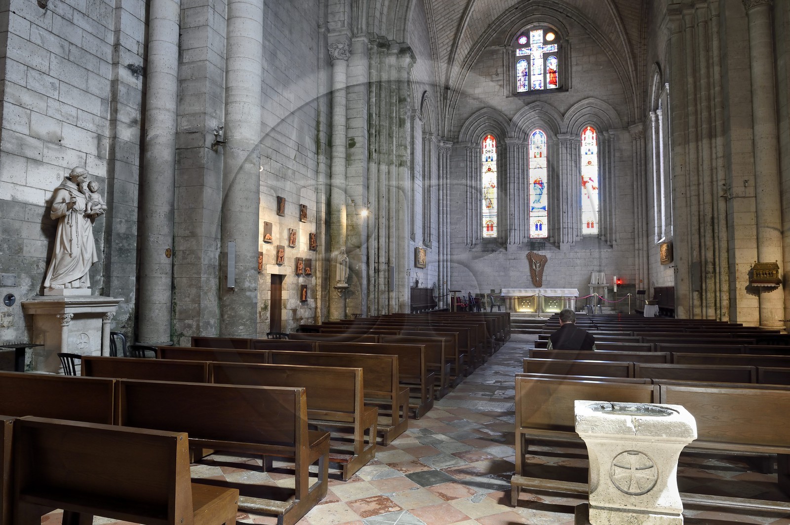 France, Dordogne, Brantome, Saint Pierre benedictine abbey, former abbey church