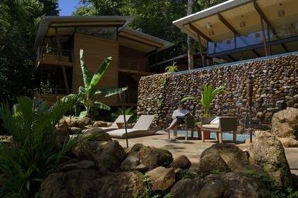 Panama, province de Chiriqui, Parc national marin du Golfe de Chiriqui, the resort at Isla Palenque, l'hotel