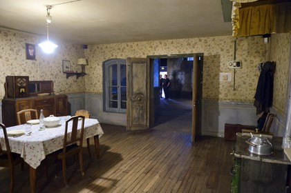 France, Rhone, Lyon, the CHRD (Centre d'Histoire de la Resistance et de la Deportation) resistance and deportation history center, souvenir of the dark years including curfew