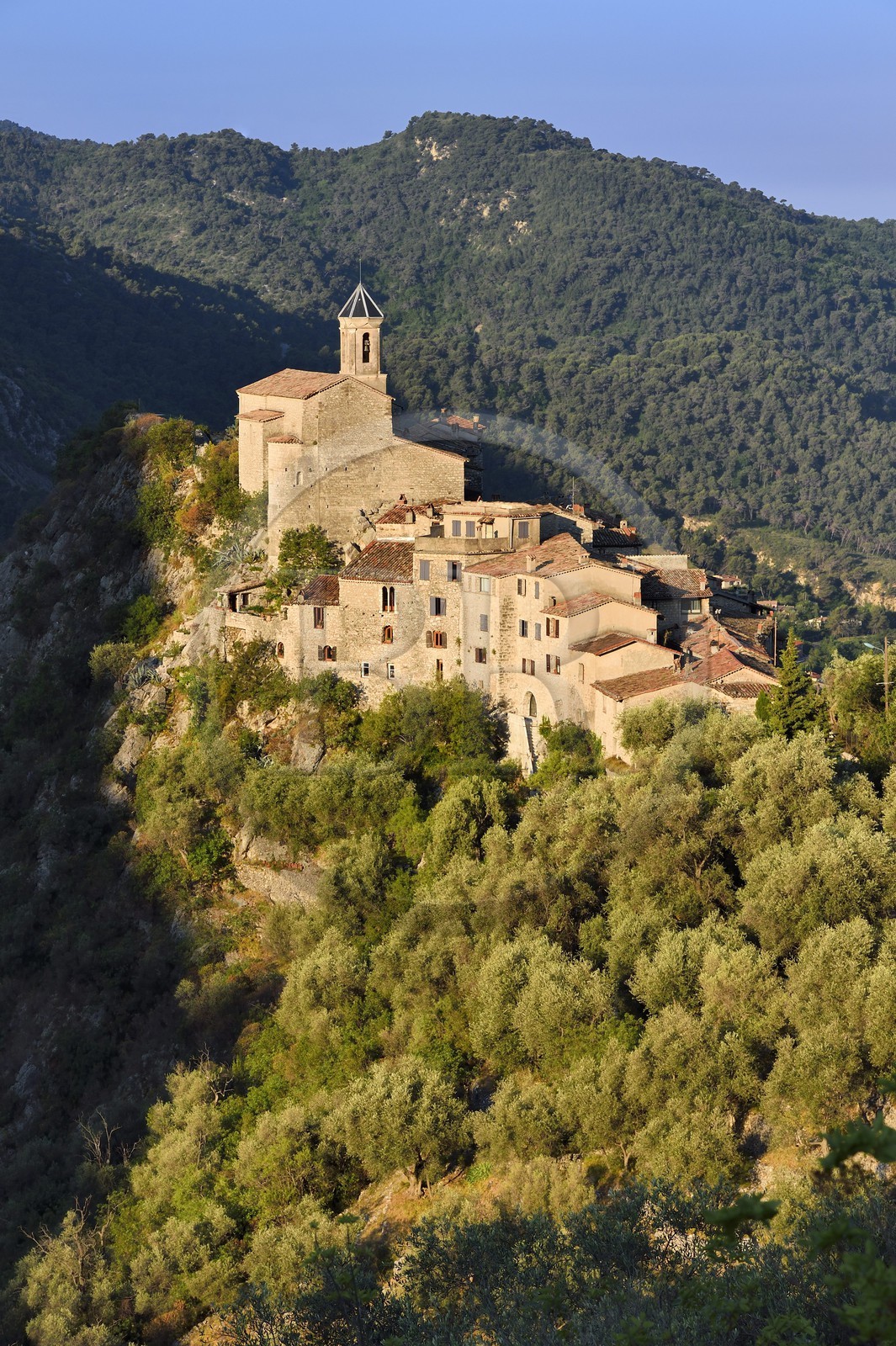 France, Alpes-Maritimes, the hilltop village of Peillon