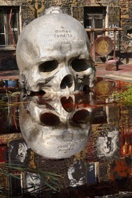 France, Rhone, Saint-Romain-au-Mont-d'Or, the Abode of Chaos (la Demeure du Chaos), the artwork is based around the endless transformation of the artist Thierry Ehrmann's 17th century home into a replica war zone at the image of this world