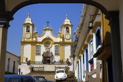 Brazil, Minas Gerais state, Tirandentes, Matriz de Santo Antonio, Santo Antonio church (Gold Route, Estrada Real)