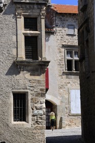 France, Aude (11), village de Caunes-Minervois, l'Hôtel Sicard (14è s.)
