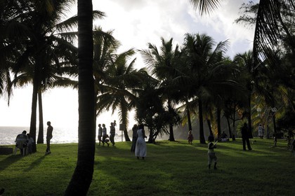 France, île de la Réunion, la côte sud, plage de Grande-Anse