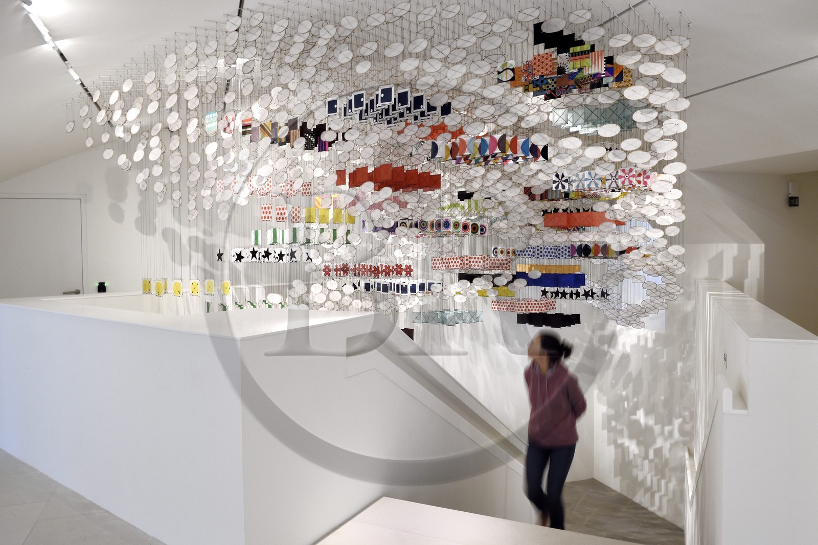 France, Var (83), Iles d'Hyères, parc national de Port Cros, Ile de Porquerolles, la Fondation Carmignac, The impermanent, shattered peace between future and past, all written in the sky (2018) de Jacob Hashimoto