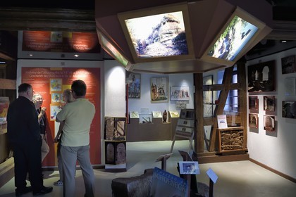 France, Bas Rhin, Northern Vosges Regional Natural Park, Obersteinbach, the Maison des chateaux forts (House of Castles) museum