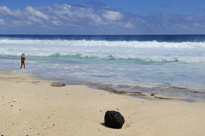 France, île de la Réunion, la côte sud, plage de Grand-Anse