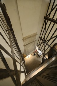 France, Finistère (29), Morlaix, le musée de Morlaix, maison à pans de bois du XVIème siècle dite Maison à lanterne ou à pondalez