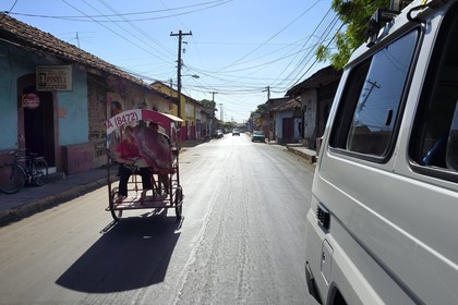 Nicaragua, Leon, cyclo taxi