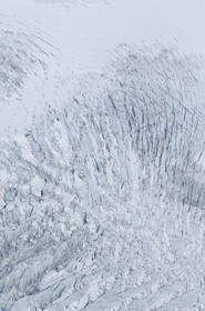 Norway, Sogn og Fjordane, Jostedalsbreen and Briksdalbreen glacier (aerial view)