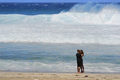 France, île de la Réunion, la côte sud, plage de Grand-Anse