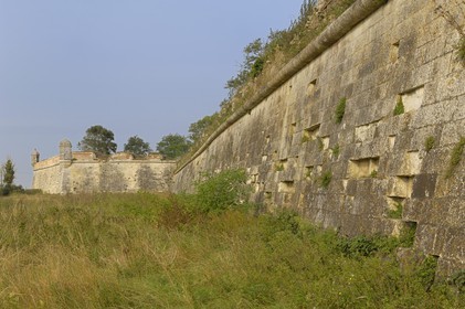 France, Charente-Maritime (17), citadelle de Brouage, les remparts surmontés d'échaugettes