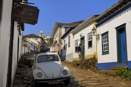 Brazil, Minas Gerais state, Tirandentes, Matriz de Santo Antonio, Santo Antonio church (Gold Route, Estrada Real)
