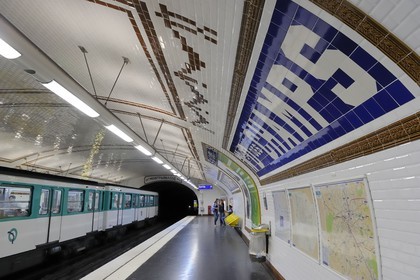 France, Paris (75), station de metro Notre-Dame des Champs