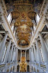 France, Yvelines (78), château de Versailles, classé Patrimoine Mondial de l'UNESCO, la Chapelle Royale, encore utilisée pour des concerts