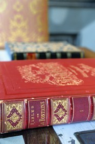 France, Aisne, Château-Thierry, Jean de La Fontaine Museum - city of Chateau-Thierry,  La Fontaine's Fables book, L. Hachette et Cie, illustrated edition (1867, in-folio) by the designer and engraver Gustave Doré