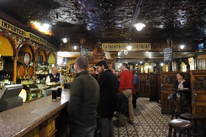 United Kingdom, Northern Ireland, Belfast, The Crown Liquor Saloon was founded in 1826 and is the unique pub to be part of the National Trust