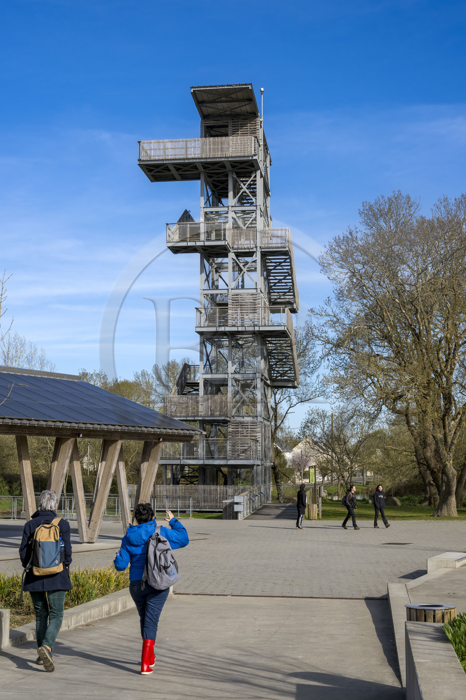 France, Loire-Atlantique (44), parc naturel regional de la Brière, Saint-Malo-de-Guersac, le Belvédère de Rozé