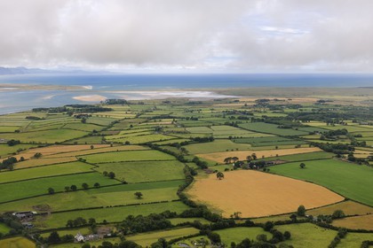 United Kingdom, England, Wales, the Isle of Anglesey on the North-west coast around Caernarfon (aerial view)