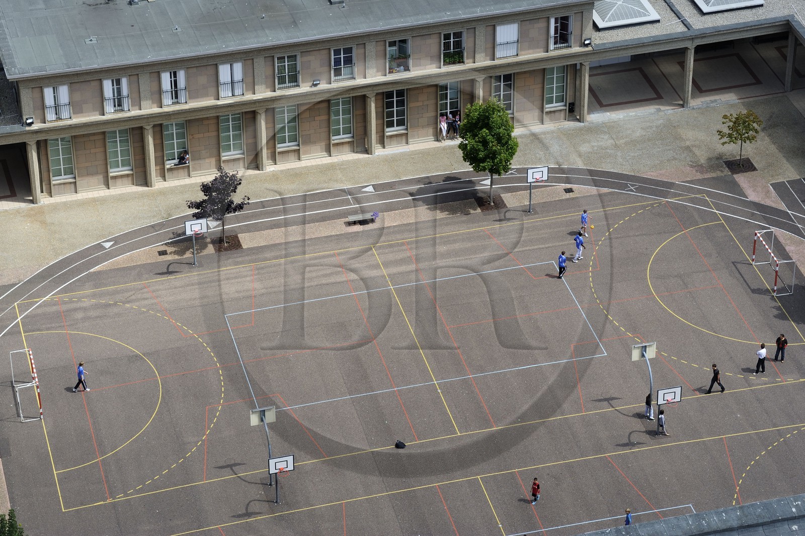 France, Seine-Maritime (76), Le Havre, Centre-ville reconstruit du Havre par Auguste Perret classé Patrimoine Mondial de l'UNESCO, école de style Perret