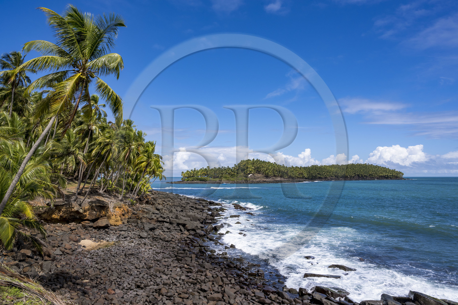 France, French Guiana, Kourou, Salvation Islands (Iles du Salut), Devil's Island seen from Royal island, served as a penal colony for political prisoners, including Alfred Dreyfus