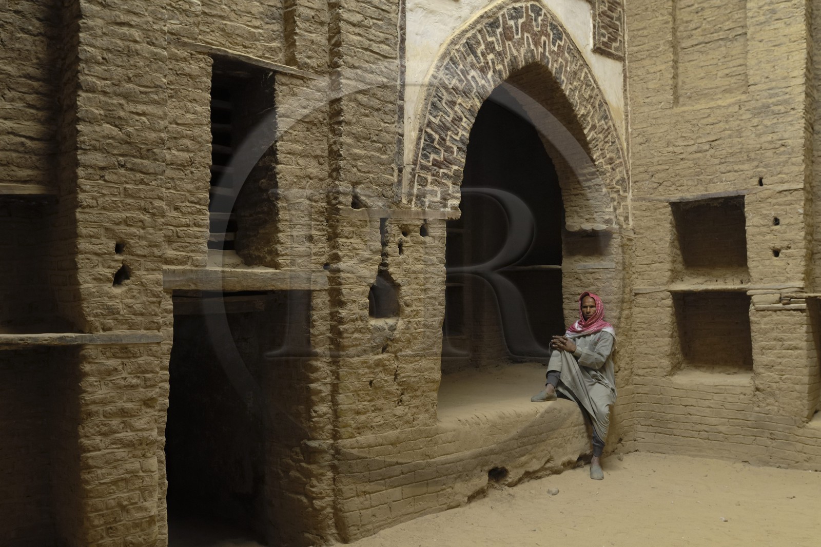 Egypte, Haute Egypte, désert libyque, oasis de Dakhla, vieux village de Al-Qasr