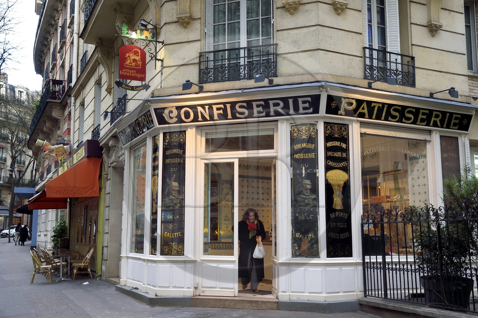 France, Paris (75), Patisserie Boulangerie Boris Lumé dans la rue Caulaincourt
