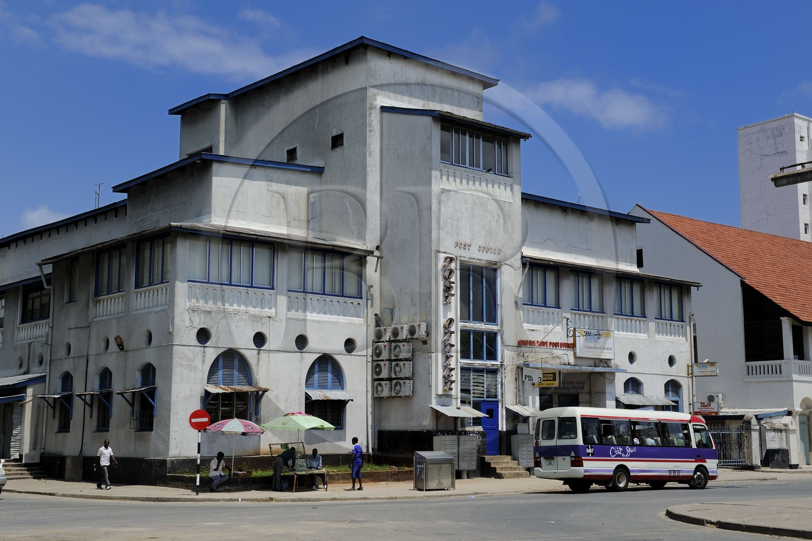 Tanzanie, Dar es-Salaam, l'ancienne poste centrale de l'époque coloniale