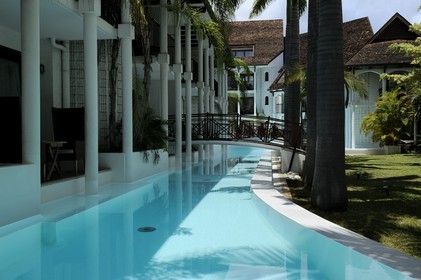 France, île de la Réunion, la Côte Ouest, commune de Saint Gilles les Bains, plage de Boucan Canot, l'hôtel de luxe Le Saint Alexis