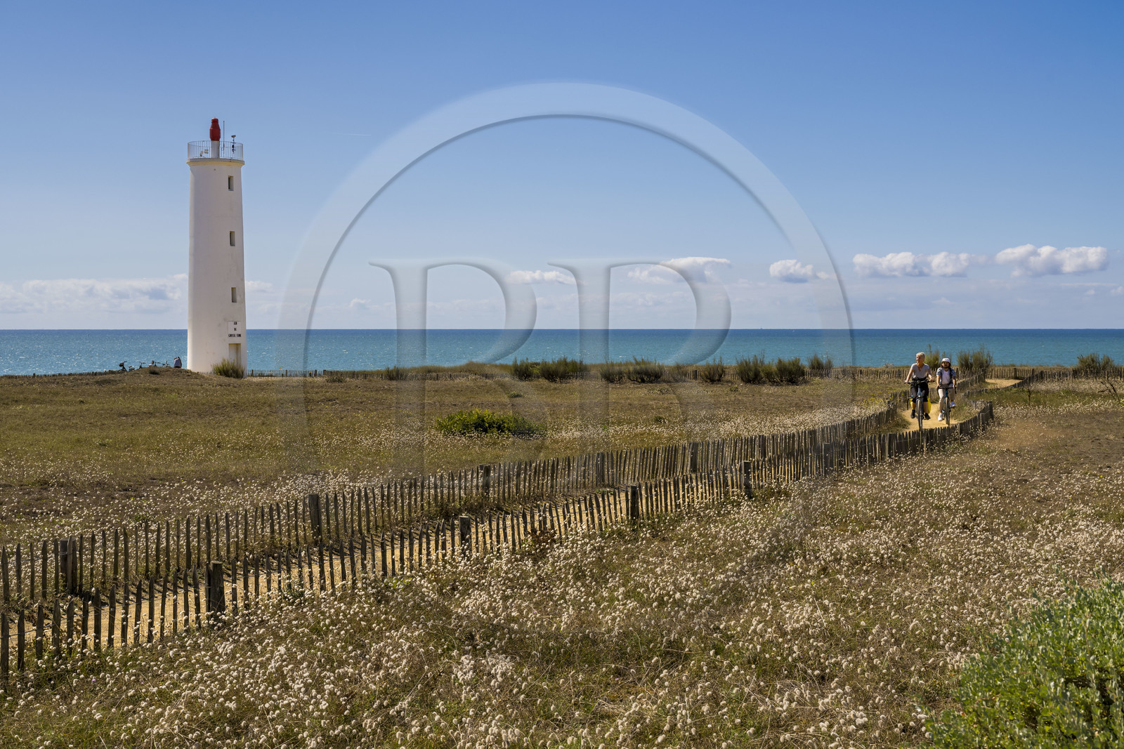 France, Vendée (85), Saint-Hilaire-de-Riez, le phare feu de Grosse Terre