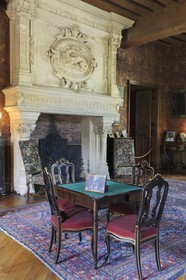 France, Indre et Loire, Loire Valley listed as World Heritage by UNESCO, Chateau d' Azay le Rideau, Marquis de Billancourt Salons