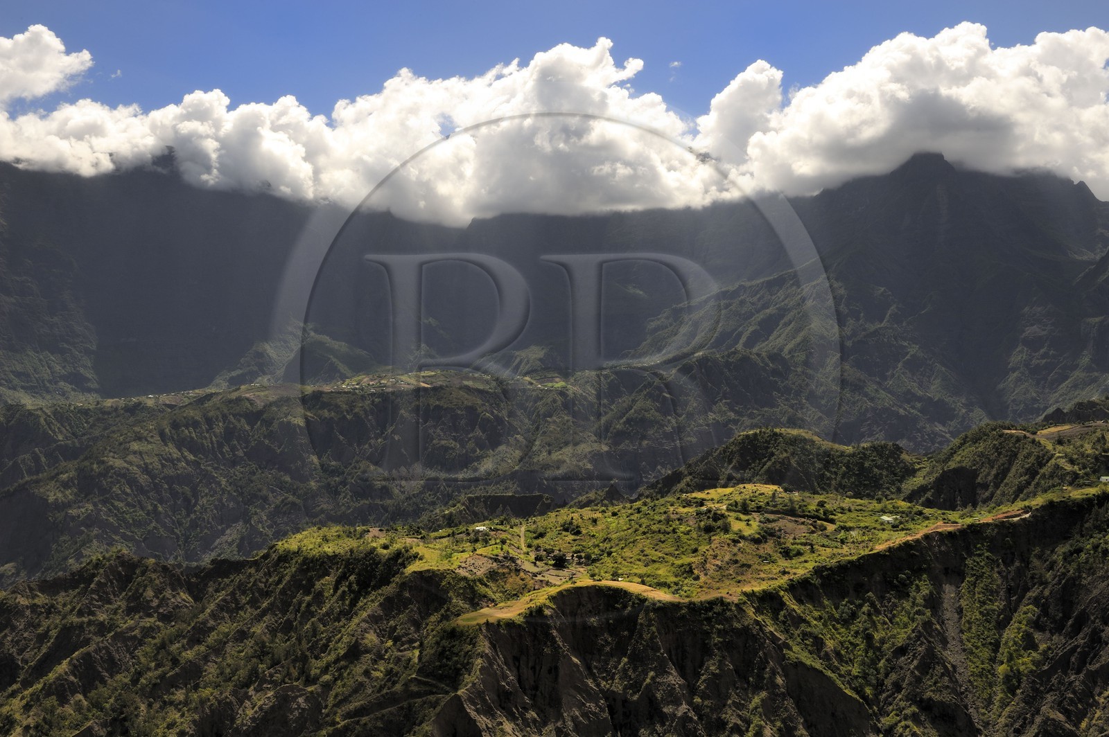 France, île de la Réunion, cirque de Cilaos, classé Patrimoine Mondial de l'UNESCO