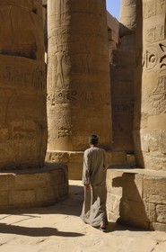 Egypt, Upper Egypt, Nile Valley, Luxor, Karnak Temple listed as World Heritage by UNESCO, Great Hall of Pillars
