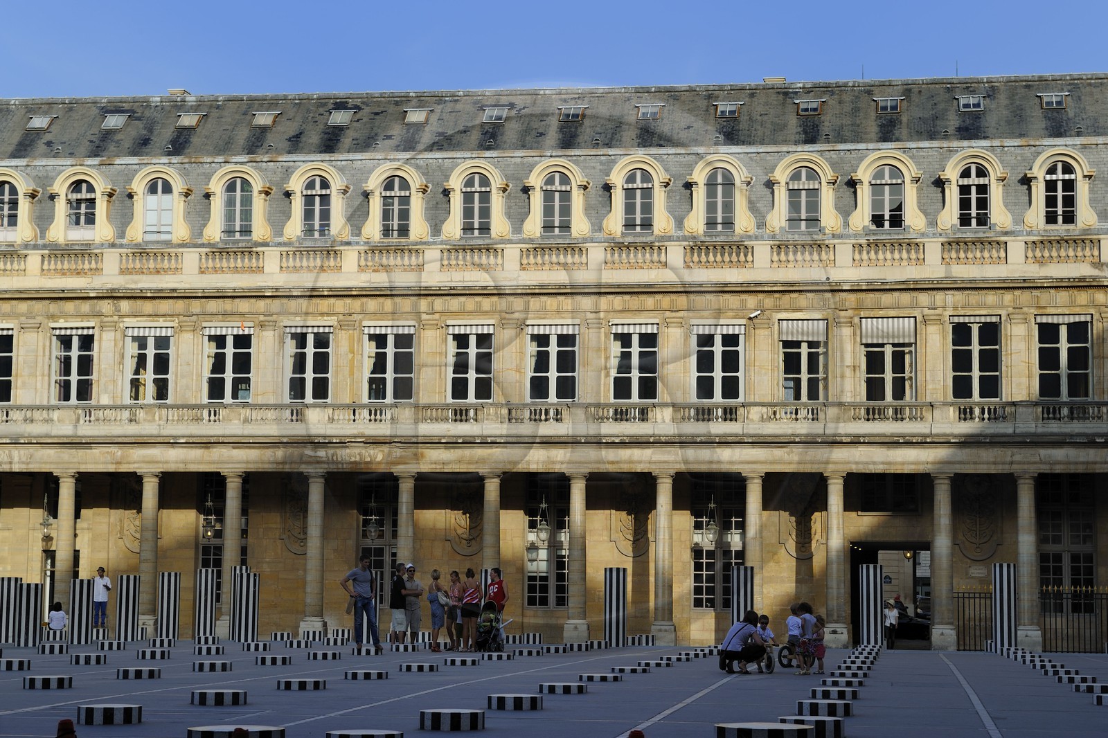 France, Paris (75), Palais Royal, les colonnes de Buren