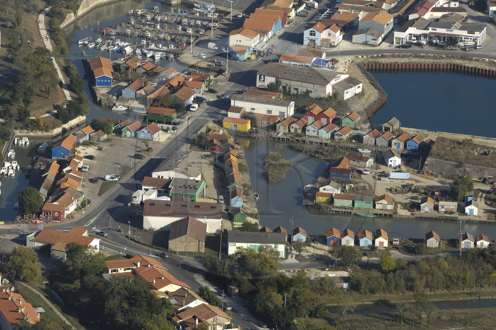 France, Charente-Maritime (17), Ile d'Oléron, Le Château d'Oléron (vue aérienne)