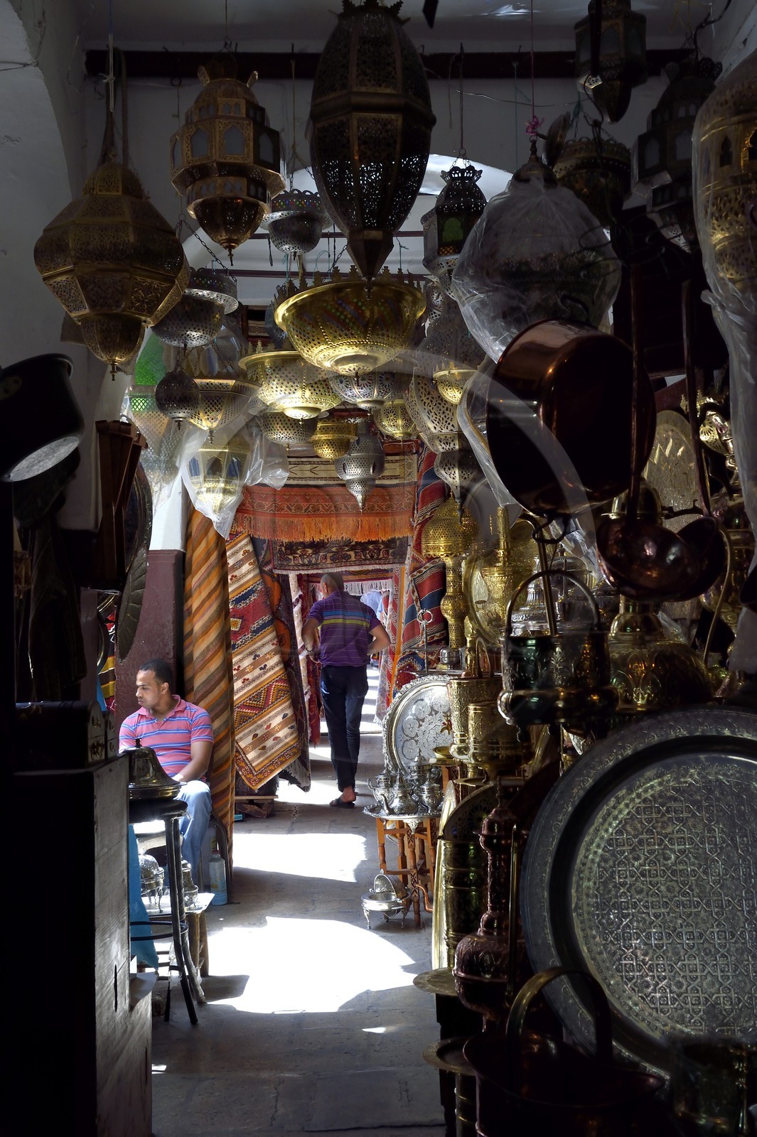 Maroc, Casablanca, la cité des Habous construite entre 1917 et 1955 par les architectes Auguste Cadet et Edmond Brion
